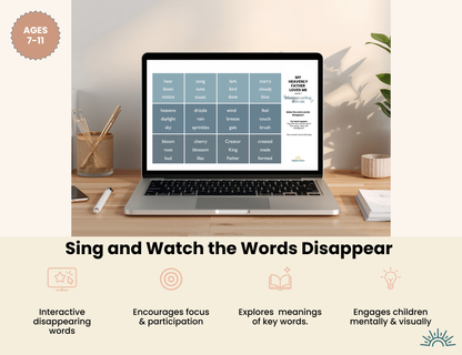 My Heavenly Father Loves Me – Disappearing Words