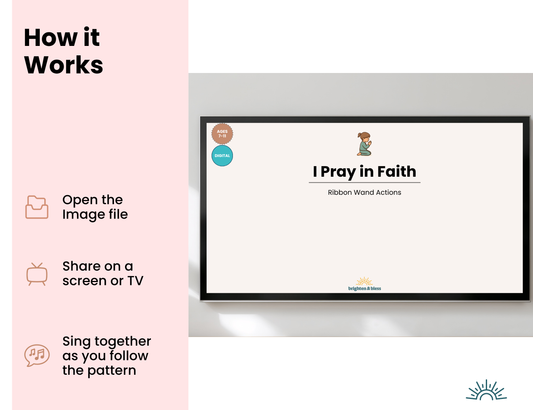 I Pray in Faith | Ribbon Wand Digital Activity