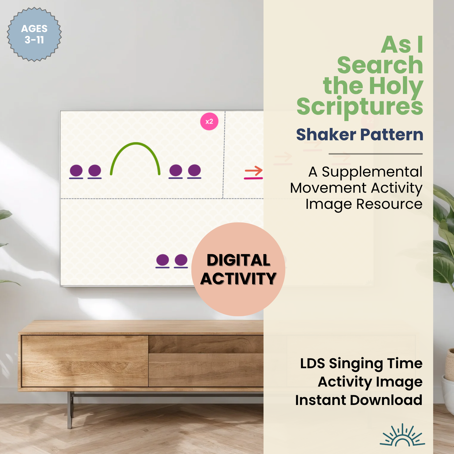 As I Search the Holy Scriptures: Shaker Pattern