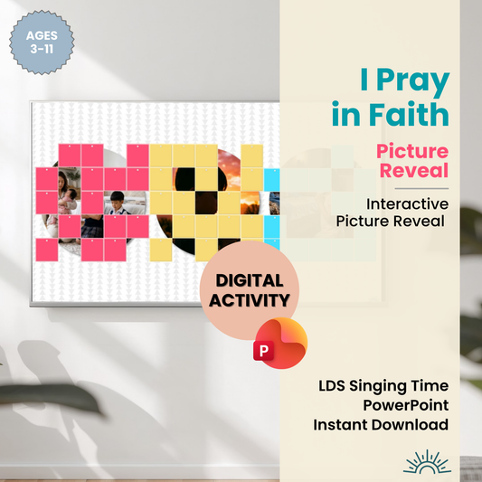 I Pray in Faith: Picture Reveal | Interactive Digital Activity