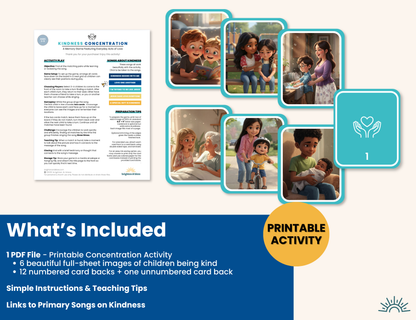 Printable - Kindness Concentration Activity