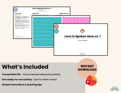 Love is Spoken Here: Picture Reveal | Interactive Digital Activity