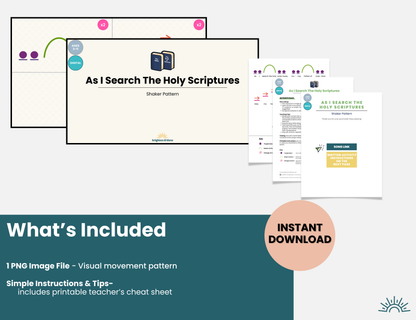 As I Search the Holy Scriptures: Shaker Pattern